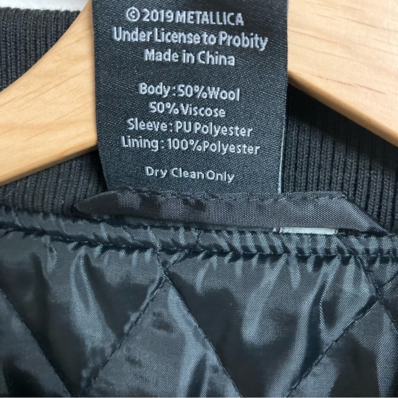 Metallica Embroidered Varsity Jacket, Size XXL - Picture 5 of 7